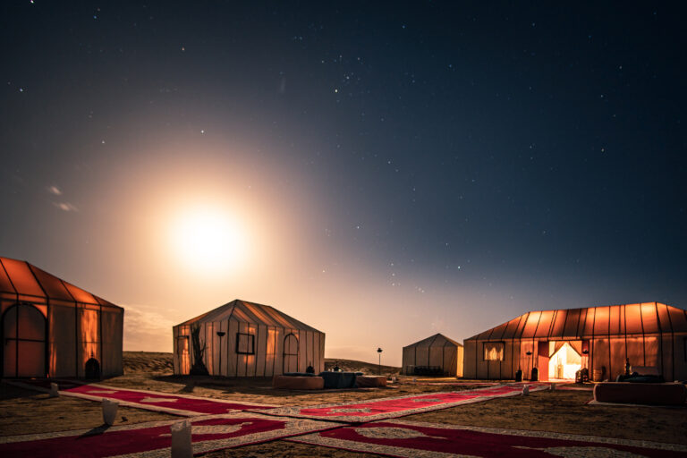 Night,Camp,In,The,Desert,Of,Morocco